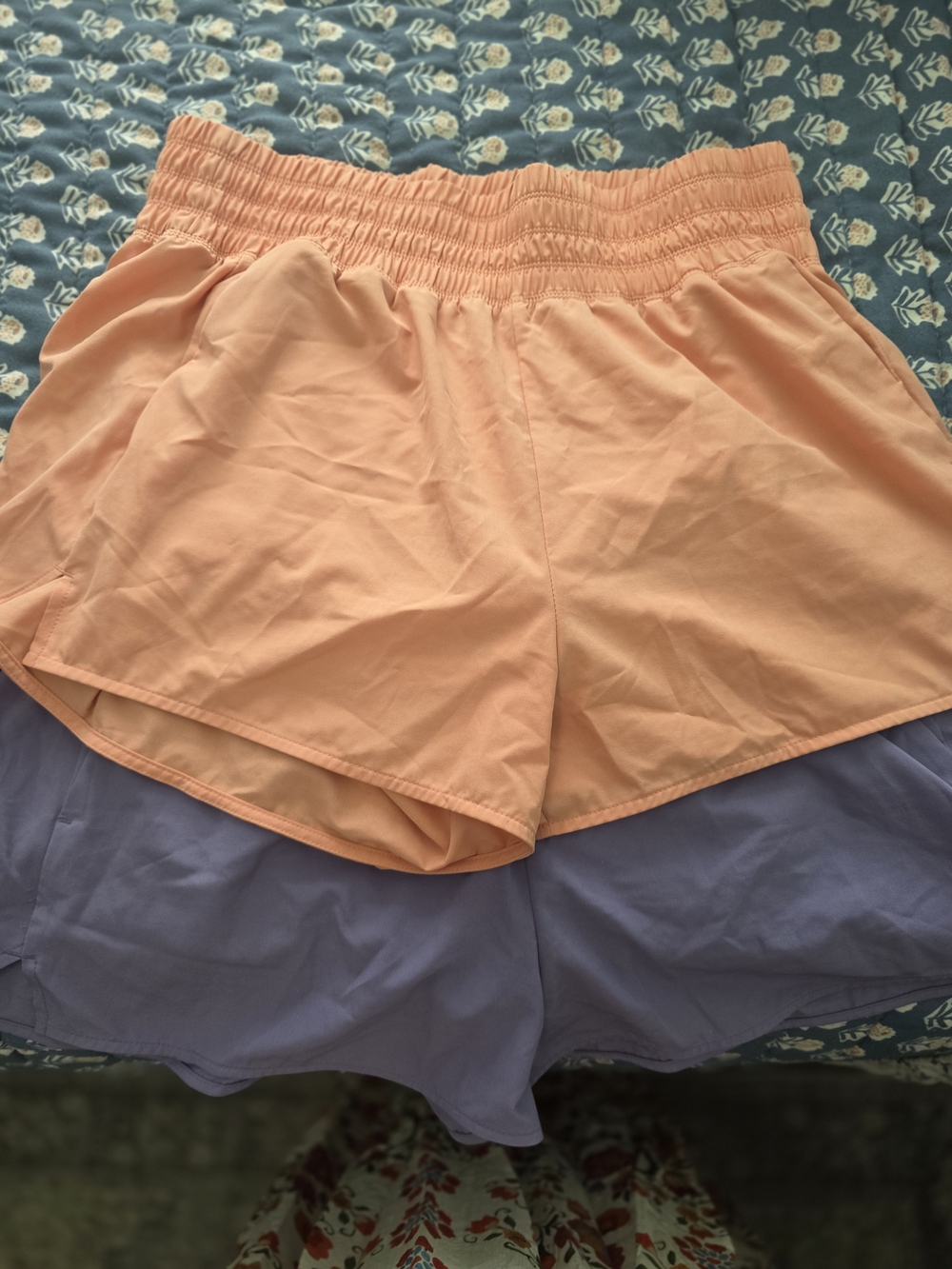 Old Navy Light Orange And Purple Women's Athletic Shorts